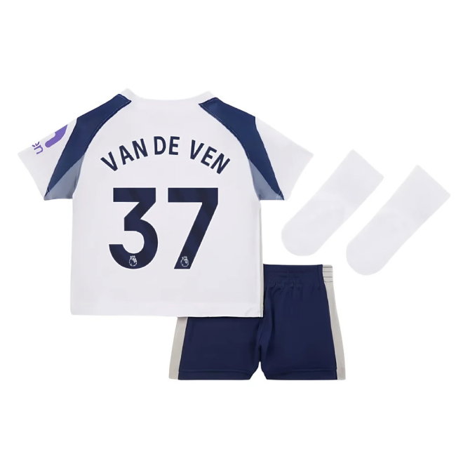 2025-2026 Tottenham Home Baby Kit (Van De Ven 37)-SoccerKits Hub | Buy Soccer Jerseys Online
